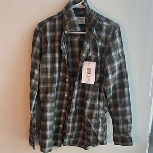 Select Homme Green button down